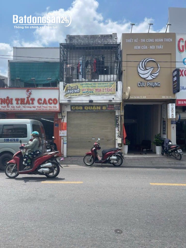 MẶT TIỀN KINH DOANH SẦM UẤT ĐƯỜNG PHẠM THẾ HIỂN - QUẬN 8 - SÁT QUẬN 1 - 2 TẦNG - 73M2