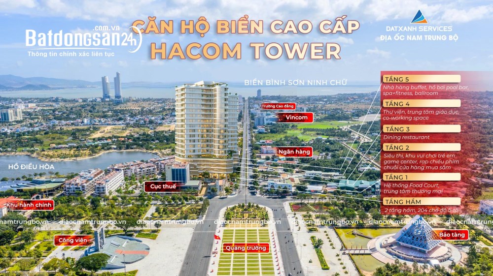 Bán căn hộ Hacom-Tower, Đường 16/4, Phường Đông Hải (Phan Rang cũ)