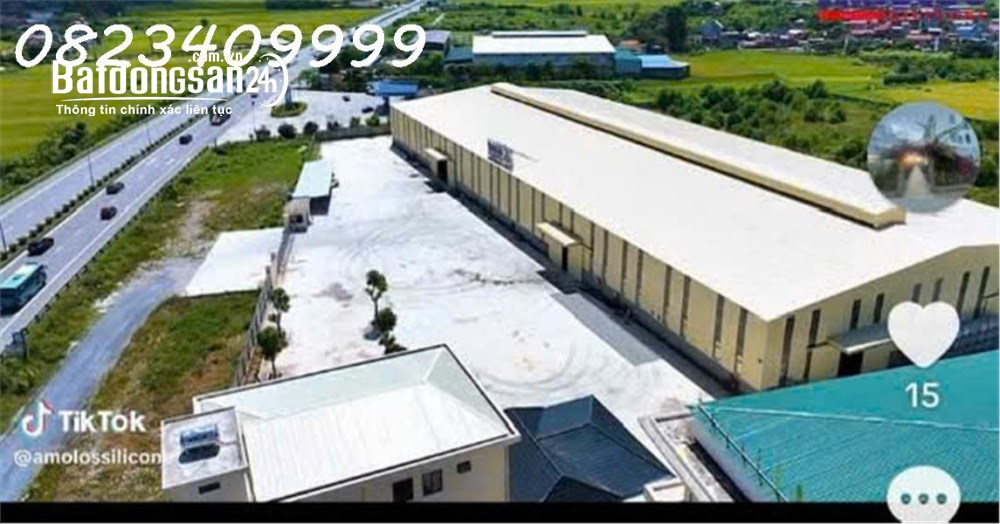 Cho thuê nhà xưởng 5300m2 và nhà điều hành 150m2/sàn x3 sàn tại Phủ Lý, Hà Nam