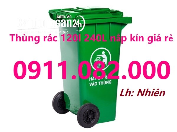 Cung cấp thùng rác dày chất lượng giá rẻ 120L 240L 660L, P. An Bình, Cần Thơ.