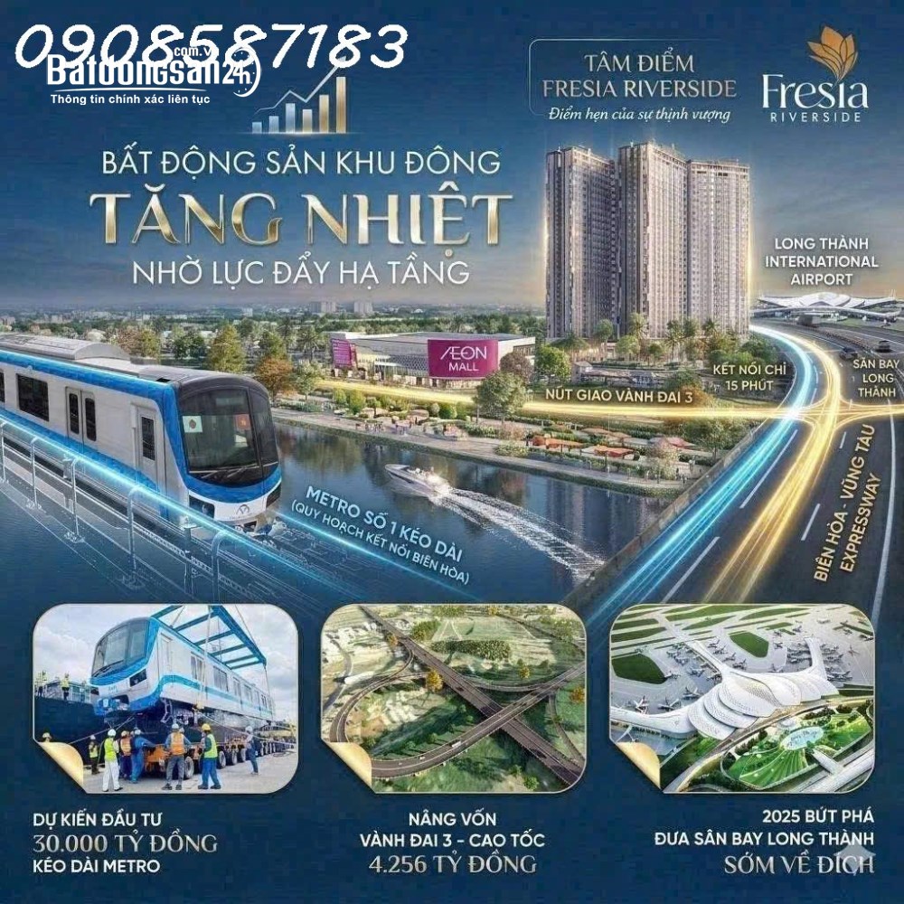 FRESIA RIVERSIDE – CĂN HỘ VEN SÔNG GIÁ CHỈ TỪ 1,9 TỶ TẠI BIÊN HÒA, ĐỒNG NAI