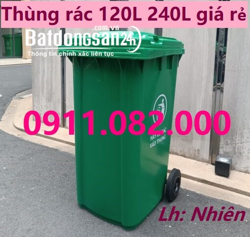  Nơi cung cấp thùng rác giá rẻ- thùng rác 120l 240l giải pháp bảo vệ môi trường