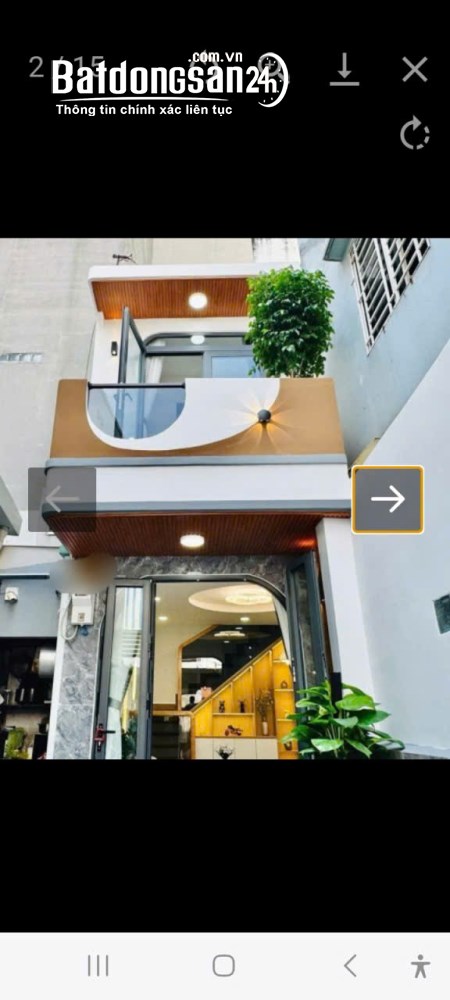  Nhà hẻm ba gác, 45m2, nở hậu, 2 lầu, giá 6.79 tỷ, P. Bình Thạnh, TP Hồ Chí Minh