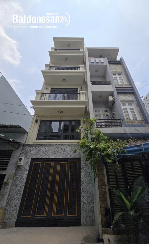 Nhà 53m2, 5 tầng, nhỉnh 10 tỷ, sổ hồng riêng, hoàn công đủ, không quy hoạch, P. Phú, HCM.