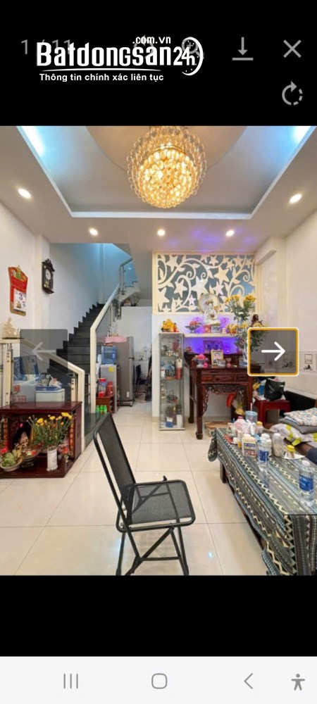  Nhà hẻm ba gác, 33m2, 4 lầu, giá 7.35 tỷ, Phường Cầu Kiệu (Q Phú Nhuận cũ), TP Hồ Chí Minh