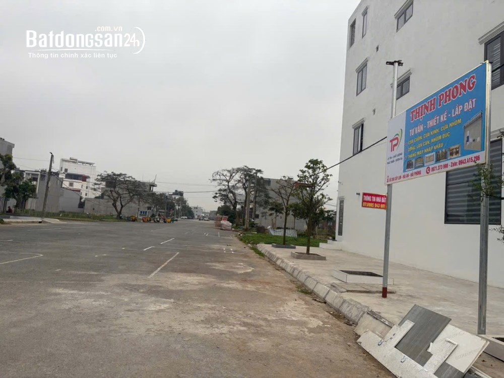 Bán 3 lô đất từ 78m² - 100m2, giá cực tốt 36.5 - 47 triệu/m², Sổ đỏ TĐC, P. Hải An, Hải Phòng