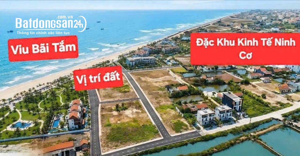 CẮT LỖ BÁN GẤP ĐẤT VEN BIỂN NINH CƠ 120M2 CHỈ 1.5 TỶ KINH DOANH SẦM UẤT SDCC