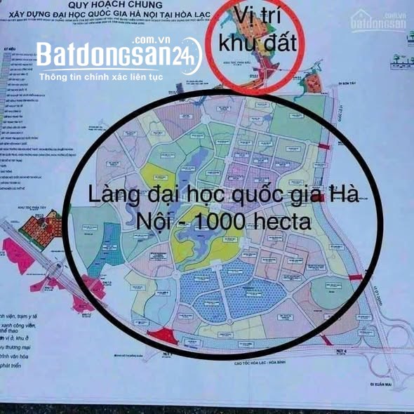 Lô góc 200m2 cực đẹp, MT hơn 13m, giá 11 tỷ,TĐC Đại Học Quốc Gia- Hòa Lạc
