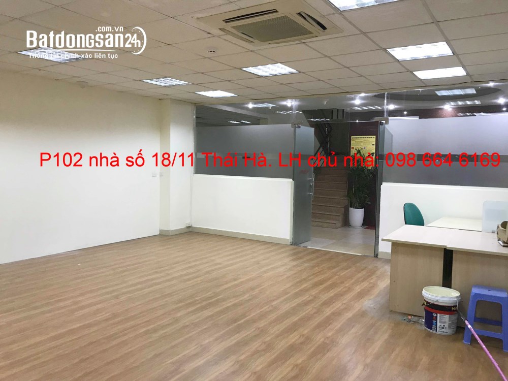 Cho thuê văn phòng 36m2 tại số 18/11 Phố Thái Hà, P. Đống Đa, TP Hà Nội - Giá 10 triệu