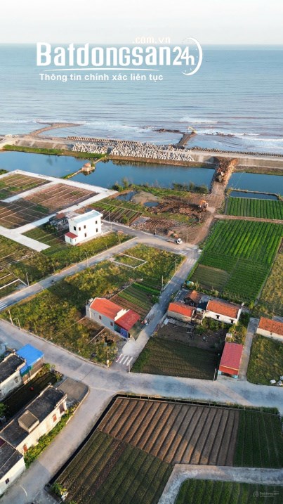 Bán đất lõi đặc KKT Ninh Cơ view trọn biển, kd sầm uất, DT100m2, MT6m, Hải Xuân, Ninh Bình