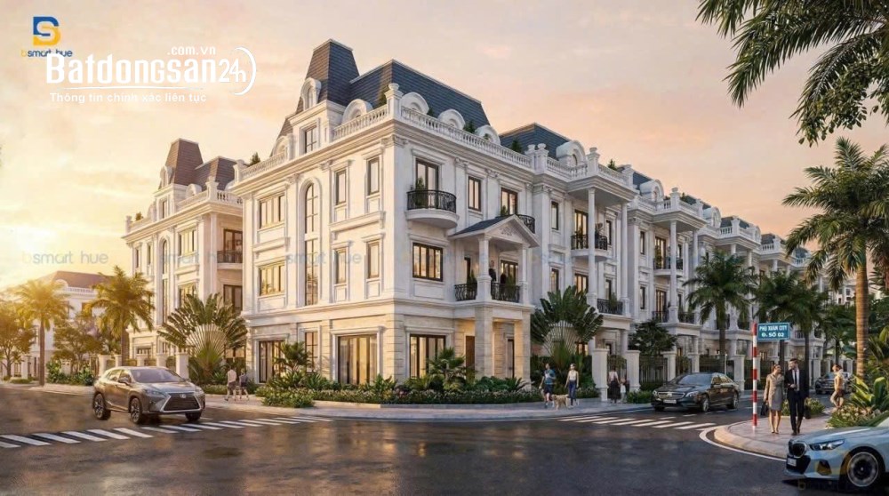 Biệt thự Phú Xuân City 242m², 4 tầng thang máy, view trung tâm hành chính Huế, từ 4.5 tỷ.