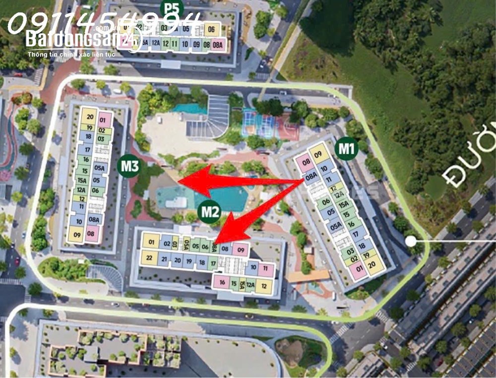 Chỉ với 746 triệu sở hữu ngay căn 2PN 2WC view bể bơi The_Parkland Imperia_Ocean_City