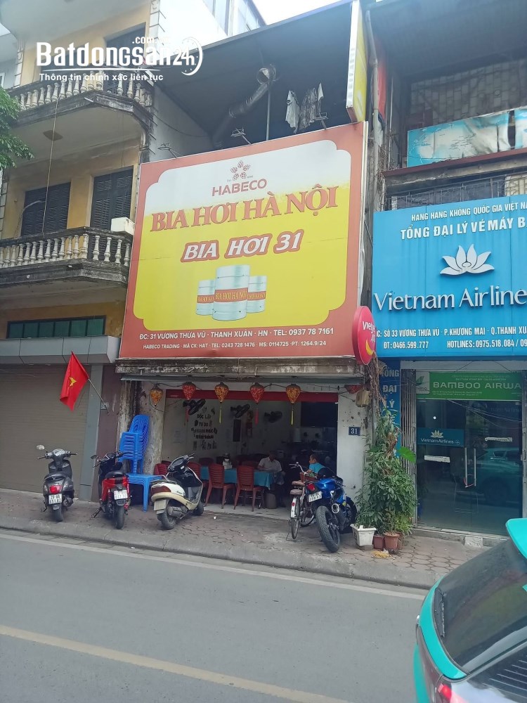 Nhà mặt tiền 5m, 65m2, giá 33 tỷ, Vương Thừa Vũ, P. Khương Đình, TP Hà Nội.