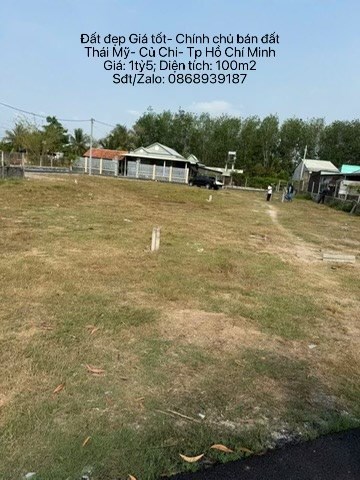 Bán đất 100–130m², từ 1,3 – 1,5 tỷ, giá tốt nhất, đất vuông vức, SHR, Xã Củ Chi, TP Hồ Chí Minh