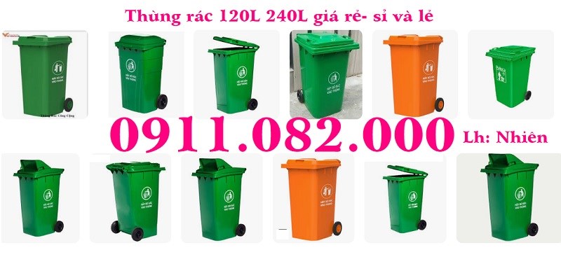 Thùng rác nhựa HDPE cao cấp - Giải pháp xanh cho môi trường - Bảo hành 6 tháng.