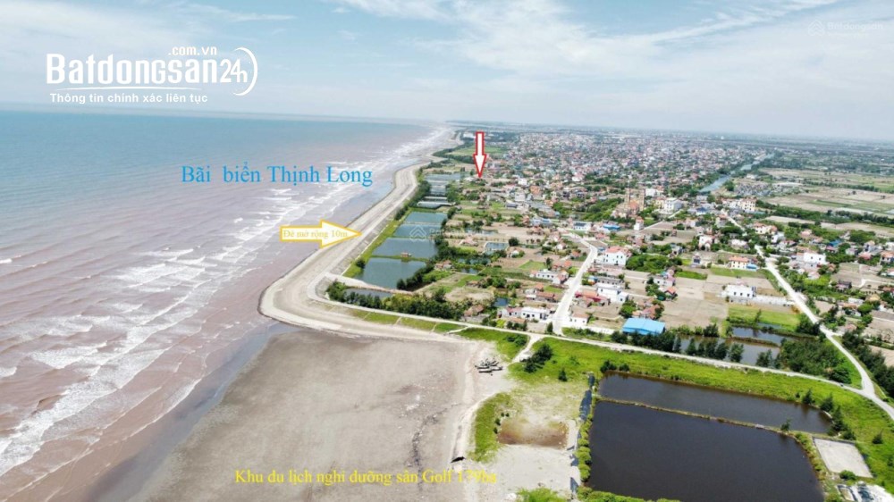 Bán đất MT6m, 110m2, giá 1,3 tỷ, Xã Hải Xuân (Huyện Hải Hậu cũ), Tỉnh Ninh Bình