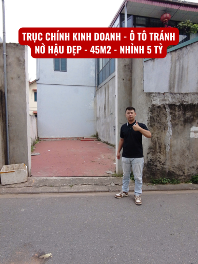 Đất trục chính kd, ô tô tránh, nở hậu đẹp, 45m2, nhỉnh 5 tỷ, Xã Gia Lâm, Hà Nội.