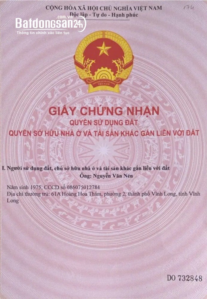 BÁN ĐẤT TẠI HOÁ AN, BIÊN HOÀ, ĐỒNG NAI, DT4202 M2, SHR, 12.5 TỶ.