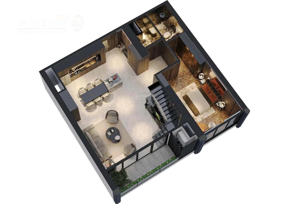 Siêu phẩm căn Duplex tầng trung (3PN+4WC) Noble Crystal,Tây Hồ, TP Hà Nội.