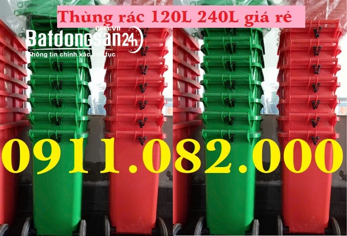 Cung cấp thùng rác phân loại 120 lít 240 lít giá rẻ tại Cần thơ- lh 0911082000