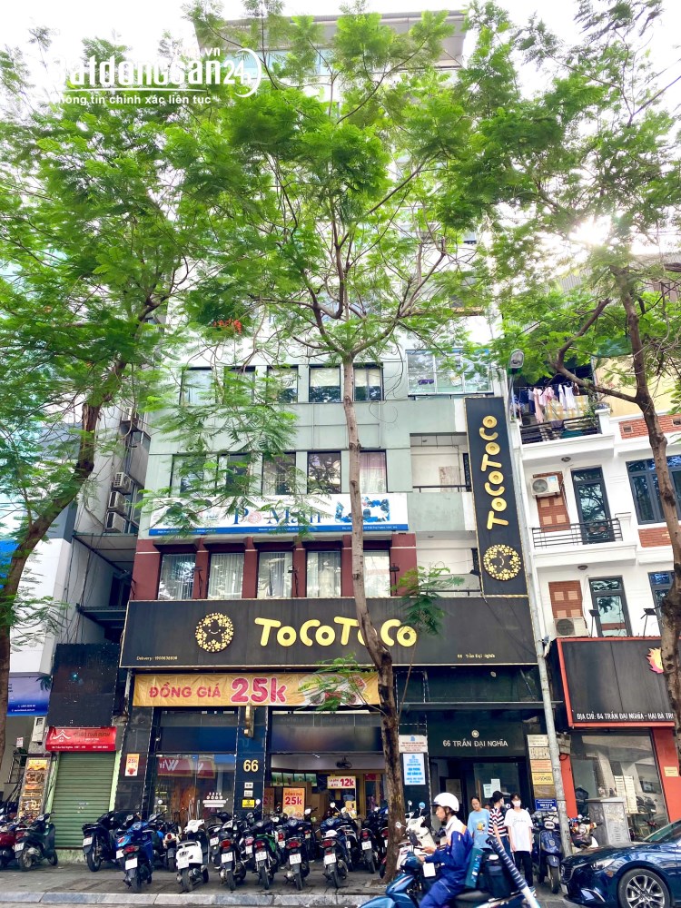 Cho thuê văn phòng Phố Trần Đại Nghĩa, P. Hai Bà Trưng, Hà Nội DT 80m2.