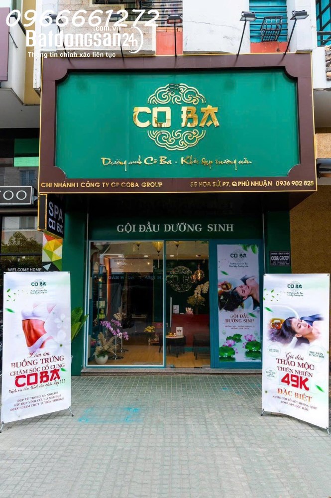 Cho thuê mặt bằng 50m2, 25 tr/th, Đường Hoa Sứ, P. Cầu Kiệu (Q Phú Nhuận cũ)