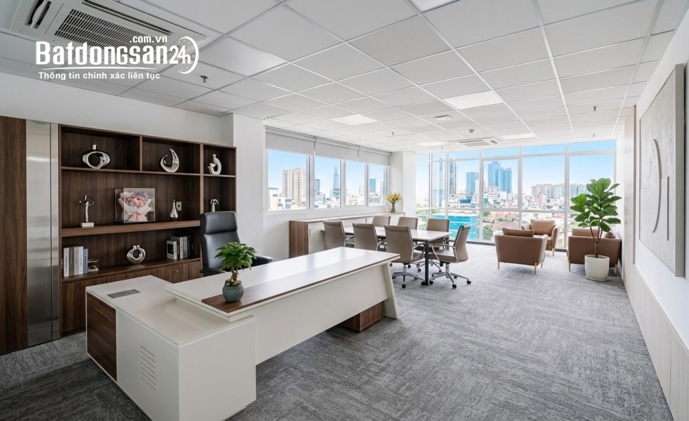 VP 160m² sẵn nội thất – bàn giao ngay tại VNO 129 Điện Biên Phủ, P. Gia Định (Q Bình Thạnh cũ)