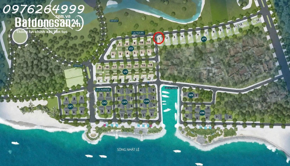 Bán nhanh lô góc siêu đẹp 325m2 dự án Nhật Lệ Riverside Quảng Bình - CẮT LỖ 1,8 TỶ