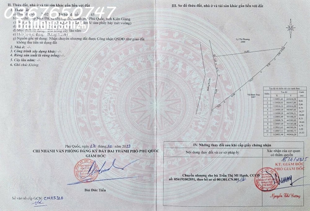 Giảm ngay 200 triệu Bán nhà và đất tại Suối Dá Dương Tơ, Phú Quốc, 508 m2 giá 3.5 tỷ