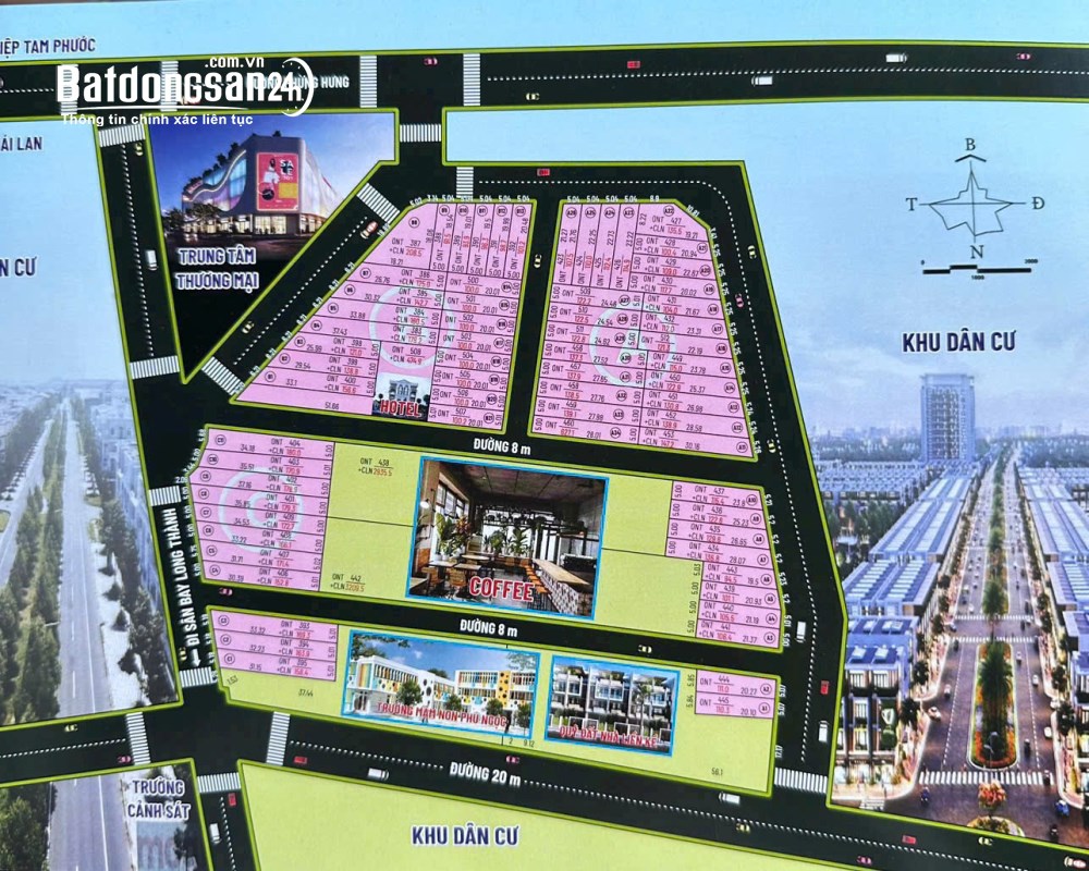 Đất 100m2, giá 1.85 tỷ, SHR, full thổ cư - Xây dựng tự do, Phùng Hưng, Xã Long Thành, Đồng Nai