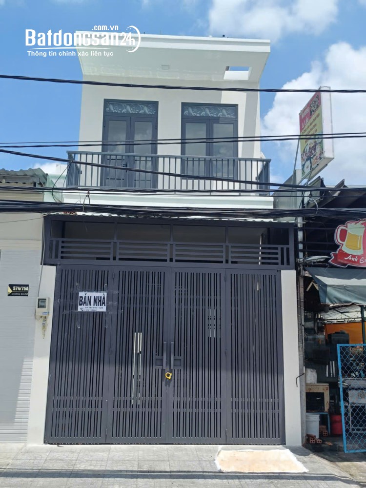 Bán Nhà mới 1 trệt 1 lầu hẻm xe tải lớn đường Sinco, Bình Tân, giá 9.6 tỷ (thương lượng)