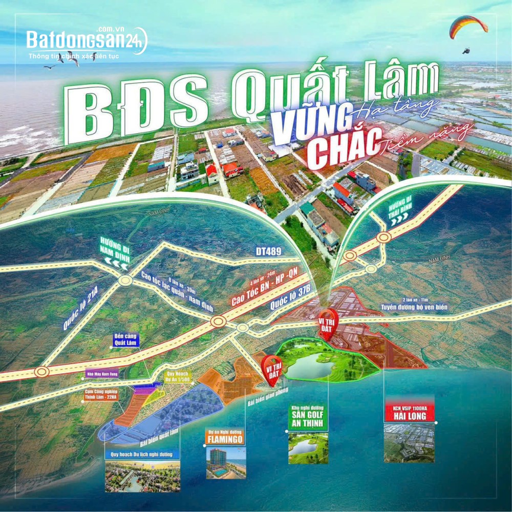 Bán đất 110m2, MT9m, giá chỉ từ 1 tỷ, Phố 56, Xã Hải Hậu, Tỉnh Ninh Bình