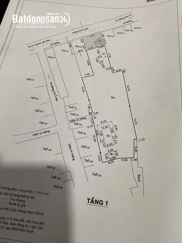 Bán nhà mặt tiền 13x70m, giá 139 tỷ, Đường Gò Ô Môi, P. Phú Thuận (Quận 7 cũ).