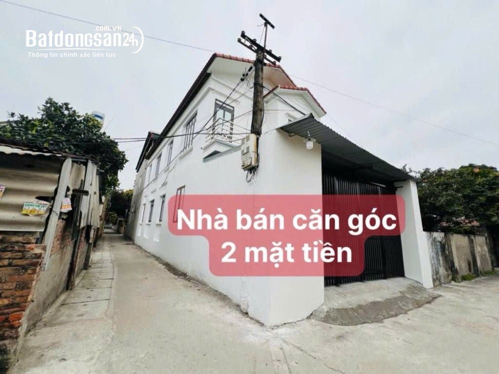 Bán nhà lô góc 104m2, 2 tầng, full thổ cư, sẵn vào ở, thôn Yên Vinh- Thanh Lâm- Mê Linh.