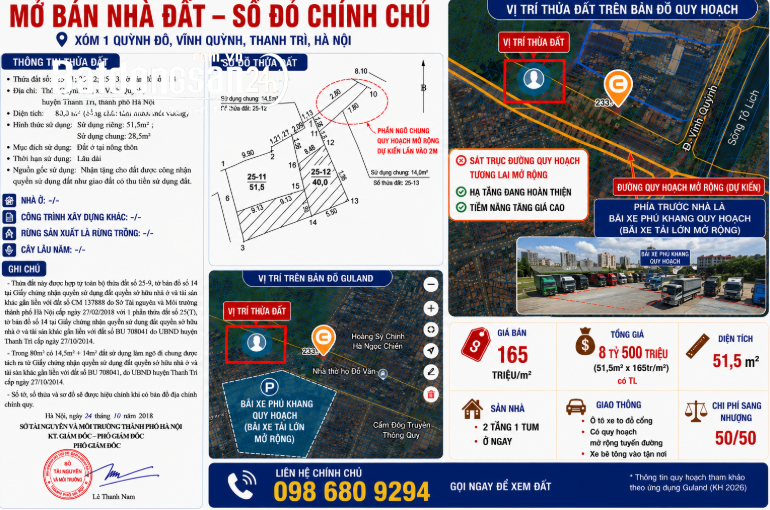 NHÀ QUỲNH LÂN/ THANH TRÌ – 2 MẶT TIỀN – Ô TÔ 16 CHỖ ĐỖ CỔNG – KD TỐT – CHỈ 8,5 TỶ.
