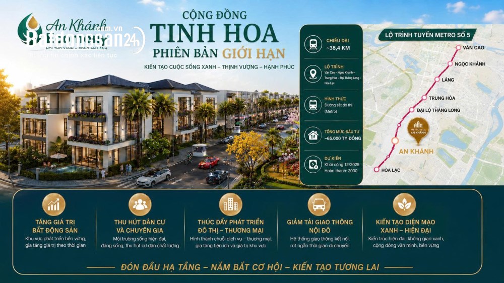 Bán Liền kề 70m2, KĐT Nam An Khánh, Xã An Khánh (H Hoài Đức cũ)