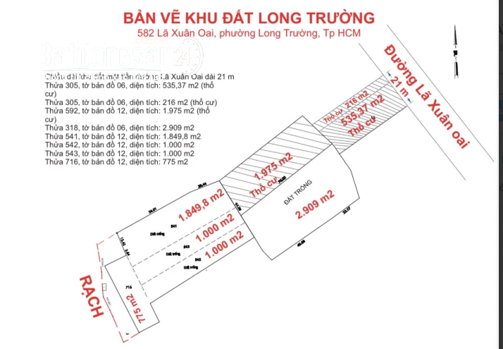 Bán Quỹ Đất Hơn 1ha Long Trường, TP. Thủ Đức – 10.270m2 – Thổ Cư 2.786m2 – Chỉ 200 Tỷ