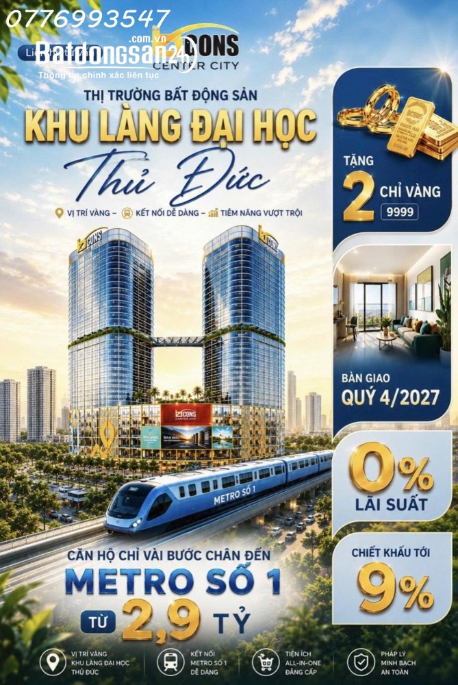 Chỉ Từ 150 Triệu Đồng Sở Hữu Ngay Căn Hộ 2 Phòng Ngủ Trung Tâm Đông Hòa, TP.HCM