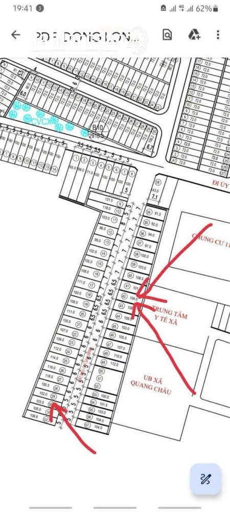 Bán đất 104m2, MT 6.5m, giá 5 tỷ, TL, Phường Nếnh (Tx Việt Yên cũ), Bắc Ninh.