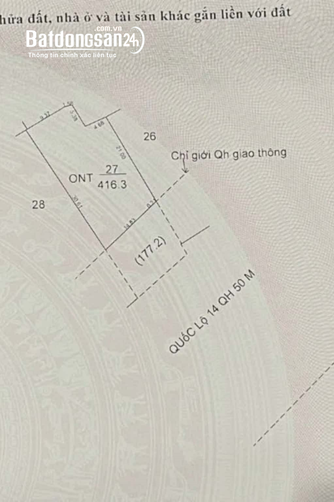 Bán nhà Đường Quốc lộ 14, Xã Cuôr Đăng (Huyện Cư M'gar cũ), Đắk Lắk.