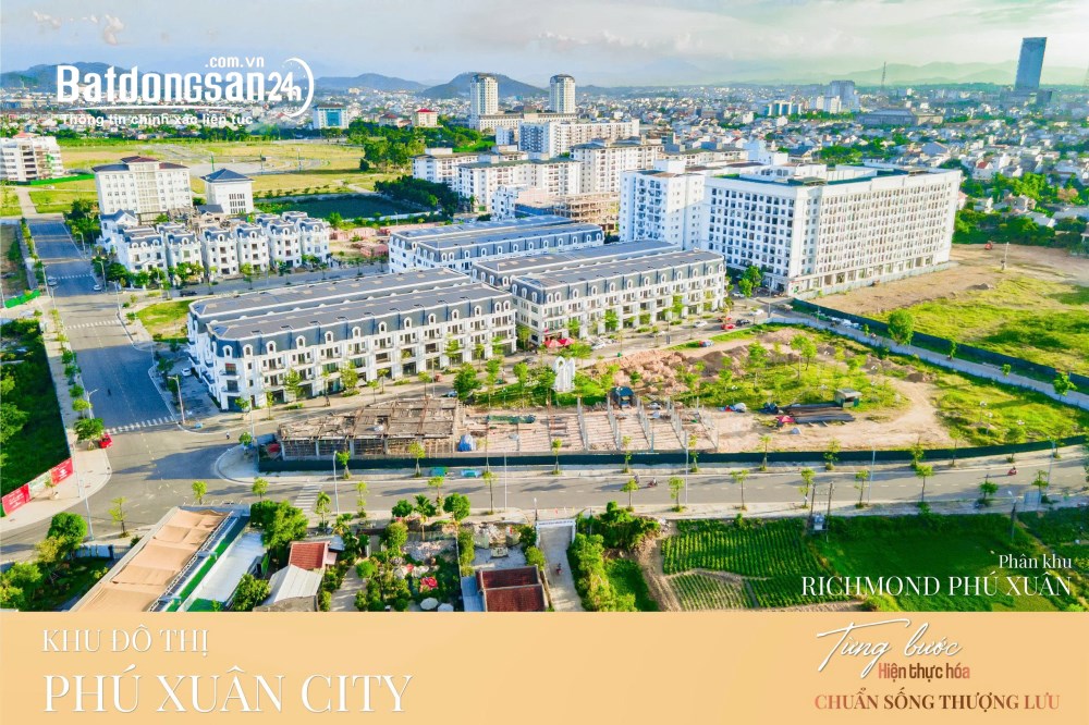 RICHMOND PHÚ XUÂN SHOPHOUSE 4 TẦNG TẠI HUẾ 
