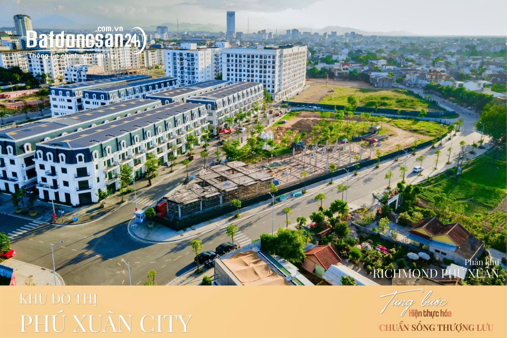 RICHMOND PHÚ XUÂN SHOPHOUSE 4 TẦNG TẠI HUẾ 