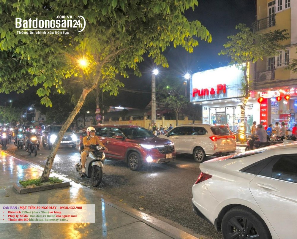 Nhà góc 2 mặt tiền Ngô Mây Quy Nhơn 219m2 – Giá 33 tỷ – Kinh doanh sầm uất.