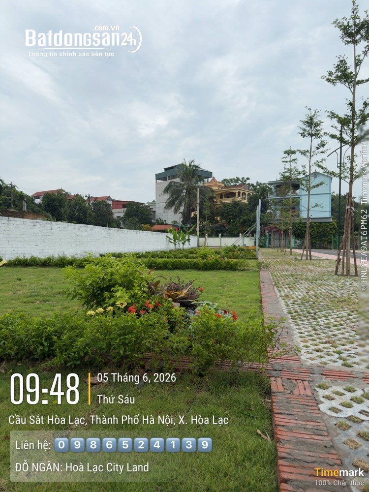 Bán đất trục chính kinh doanh Hòa Lạc 100m2 mặt tiền 8m gần chợ, giá nhỉnh 4 tỷ.