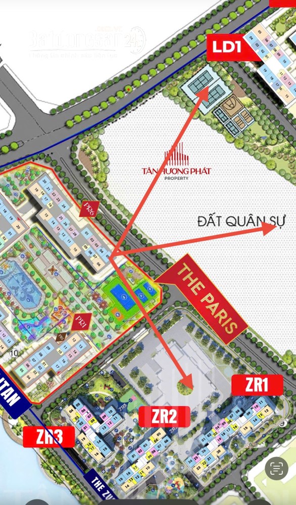 Căn hộ 3PN tòa PR6 phân khu The Paris Vinhomes Ocean Park 1, căn góc, 2 thoáng, giá 6.62 tỷ.