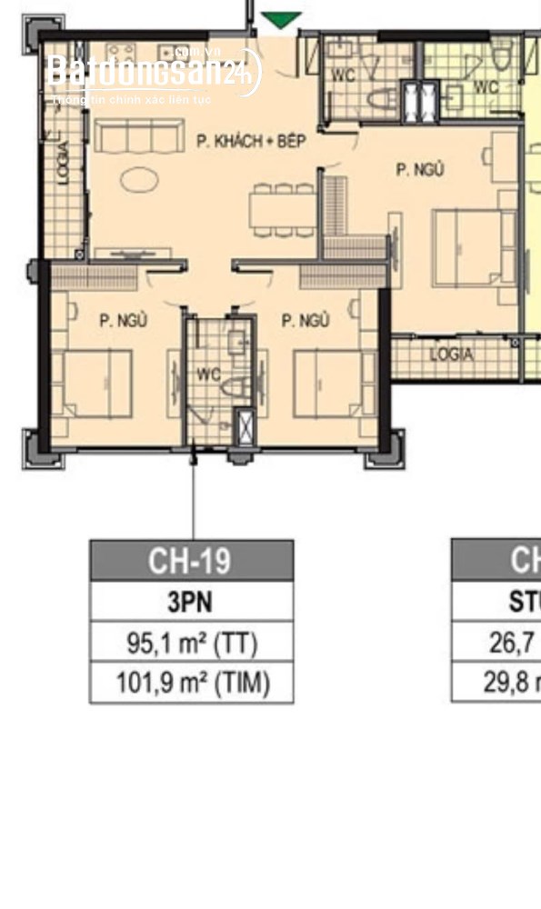 Bán căn 3PN phân khu Paris 95.1m2, giá 6 tỷ, vốn vào chỉ 2.4 tỷ.