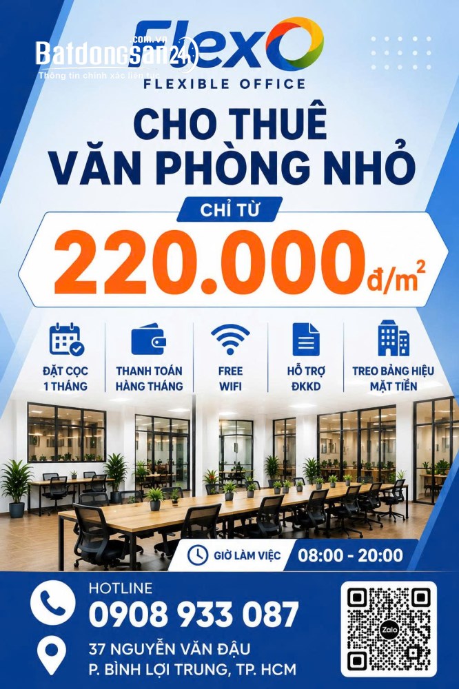 Cho thuê văn phòng trung tâm Quận Gò Vấp – Mặt tiền đường lớn – Giá khởi nghiệp chỉ 7 triệu/tháng.