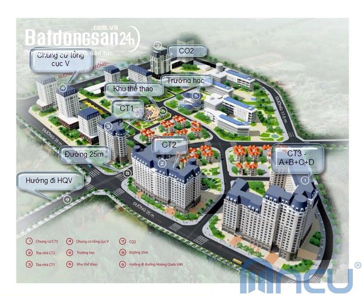 Căn hộ góc 93m² tại Chung cư Nam Cường, ngõ 234 Hoàng Quốc Việt – 3PN, Full nội thất – Giá 8 tỷ.