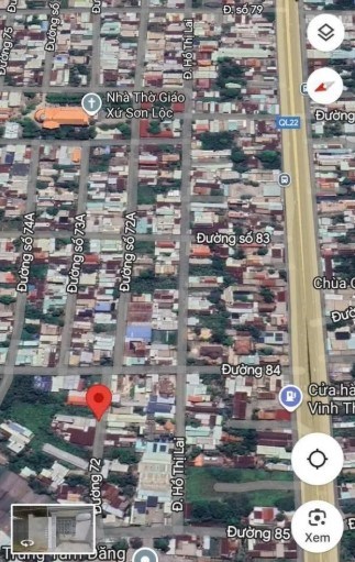 Bán đất thổ cư mặt tiền đường số 72, xã Tân Phú Trung, Củ Chi – 137.5m², chỉ 1.65 tỷ.