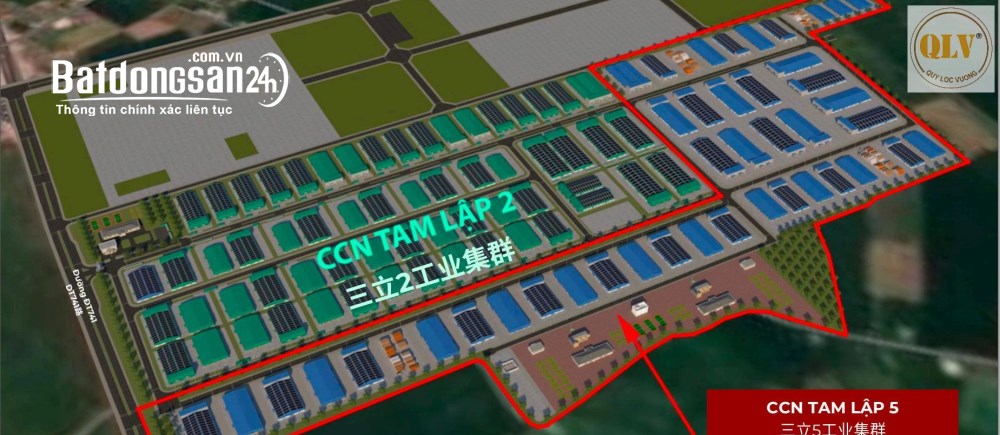Cho thuê nhà xưởng mới xây tại CCN Tam Lập – Phú Giáo, Bình Dương – 3.240m².